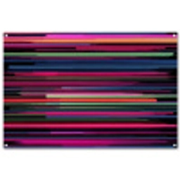Gaming - Abstract - Lijnen - Horizontaal - Kleurrijk tuinposter los doek groot -3d