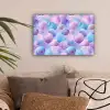 Schelpen - Paars - Blauw - Patroon - Pastel canvas 2cm klein -sfeer1