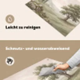 Heuvellandschap - Bomen - Natuur - Groen Inductie beschemer met haakjes klein -ky-schoon-de