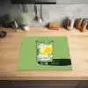 Glas - Citroen - Ijsblokjes - Groen Inductie beschermer vinyl 3mm middel -sfeer5