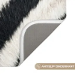 Zebra - Vacht - Klassiek - Zwart - Wit Badmat klein -USP_AntislipNL