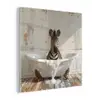 Vintage - Zebra - Wilde dieren - Badkuip plexiglas 5mm klein -z3d