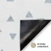 Blauw - Driehoek - Patroon Deurmat klein 898 -antislip_NL