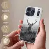 Hert - Mistig - Zwart - Wit Telefoonhoesje iPhone 17 Pro klein -sfeer3_NL