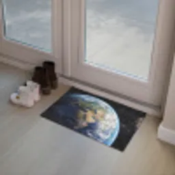 Aarde - Ruimte - Blauw - Groen Deurmat klein -sfeer3