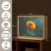 Bloemblaadjes - Afrikaan - Oranje - Wazig Light Box met batterij (Wandlamp) middel -USP_websiteoverzichtNL