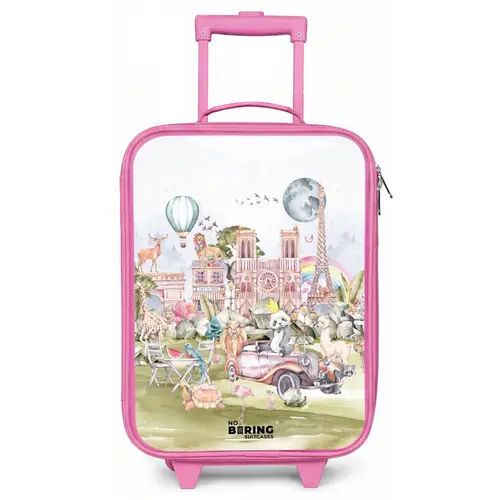 Dierlijke fantasiestad Kinderkoffer - Roze klein -zz3dotto
