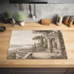 Terras - Stad - Uitzicht - Rivier Inductie beschermer vinyl 3mm klein -sfeer5