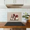 Kabouters - Kerst - Sneeuw - Puntmutsen keuken achterwand spatscherm klein -sfeer2