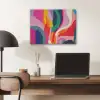 Vormen - Golvend - Abstract - Felroze PET vilt klein -sfeer5