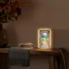 Doorkijk - Poort - Bloemen - Tuin Light Box met kabel (Tafellamp) klein -sfeer4