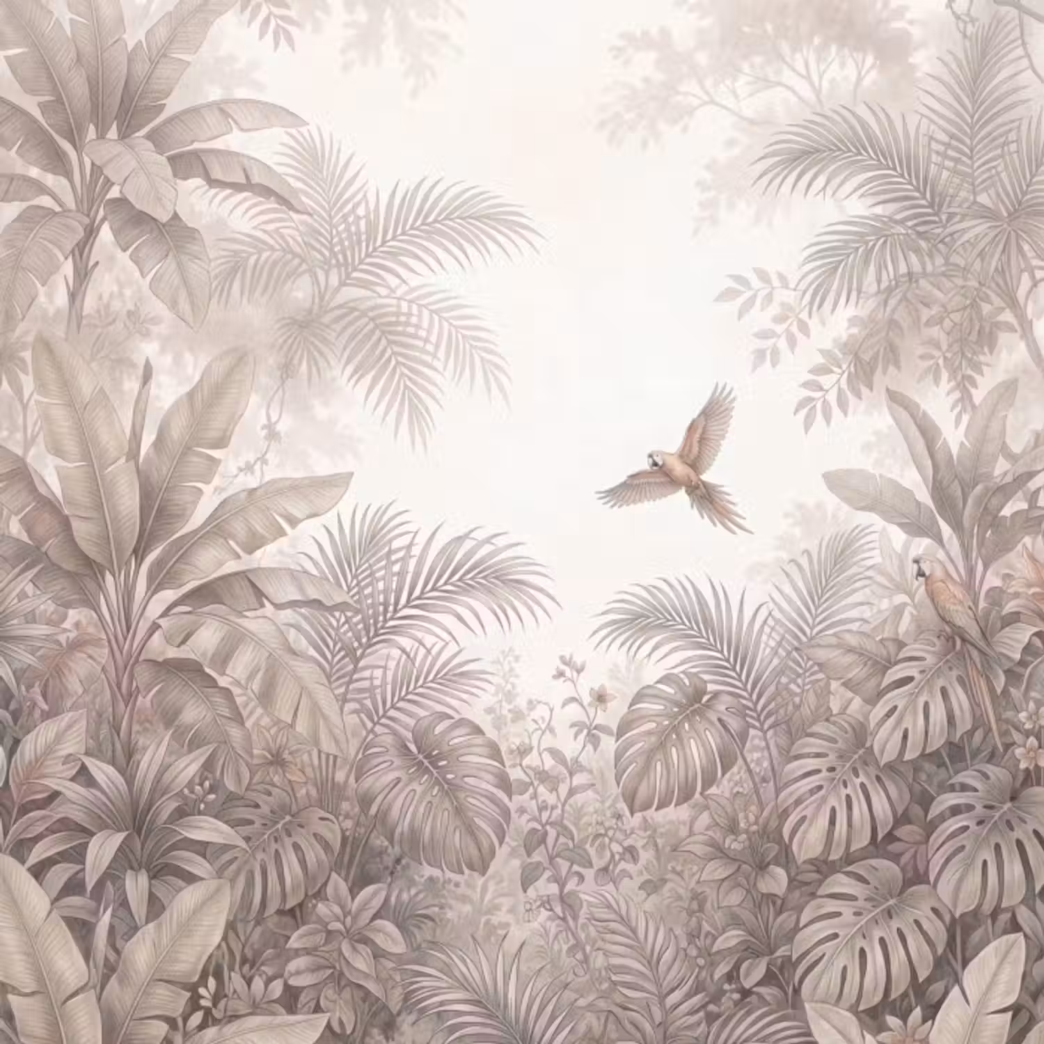 Behang - Papagaai - Jungle - Tropisch
