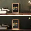 Lepels - Kruiden - Modern - Graffiti - Verf - Kleurrijk Light Box met kabel (Tafellamp) klein -sfeer3