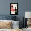 Roze - Abstract - Aesthetic - Modern - Vormen fotolijst zwart zonder passe partout klein -sfeer3