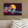 Golf - Kleurrijk - Zon - Palmbomen canvas 2cm klein -sfeer3