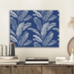 Blad - Palm - Blauw PET vilt klein 837 -sfeer1