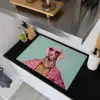 Hond - Overhemd - Bloemen - Bril Inductie beschemer met haakjes klein -sfeer1