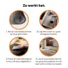 Kloof - Wit - Sneeuw Inductie beschermer vinyl 3mm klein -zzzzzzz-td-werking