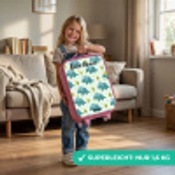 Dinos - Patroon - Natuur Kinderkoffer - Roze klein -sfeer2_DE