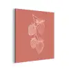 Minimalistisch - Illustratie - Aardbei - Tak aluminium wit klein -3d