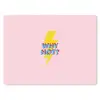 Why not - Bliksem - Roze muismat rubber klein -3d