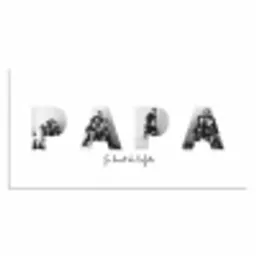 Papa - Lettercollage Muismat XXL klein -3d_leeg