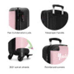 Cartoonicorn NBS - Handbagage koffer - Kinderen Unisex middel zzzzzzzbolletjes_ENG