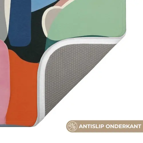 Vormen - Ritmisch - Kleuren - Abstract Badmat klein -USP_AntislipNL