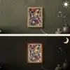 Melkmeisje - Johannes Vermeer - Bloemen - Roze Light Box met kabel (Wandlamp) klein -sfeer3
