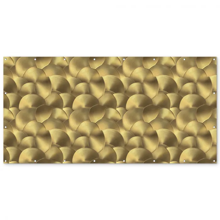 Modern - Cirkel - Goud Balkonbeschermer Duitsland klein 596 -zz_3d