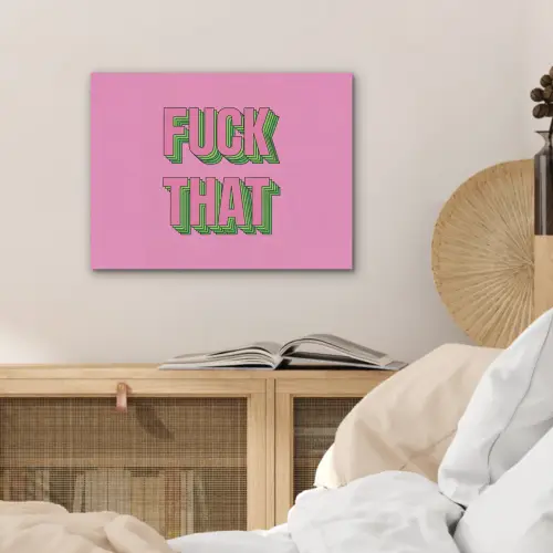 Tekst - Bold - Roze PET vilt klein -sfeer3