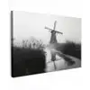 Molen - Weerspiegeling - Landschap - Water canvas 2cm klein -z3d