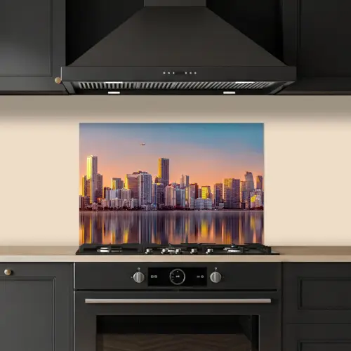 Skyline - Gebouwen - Steden keuken achterwand spatscherm klein -sfeer1
