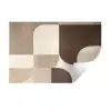Geometrisch - Geweven structuur - Modern Muursticker klein -3d