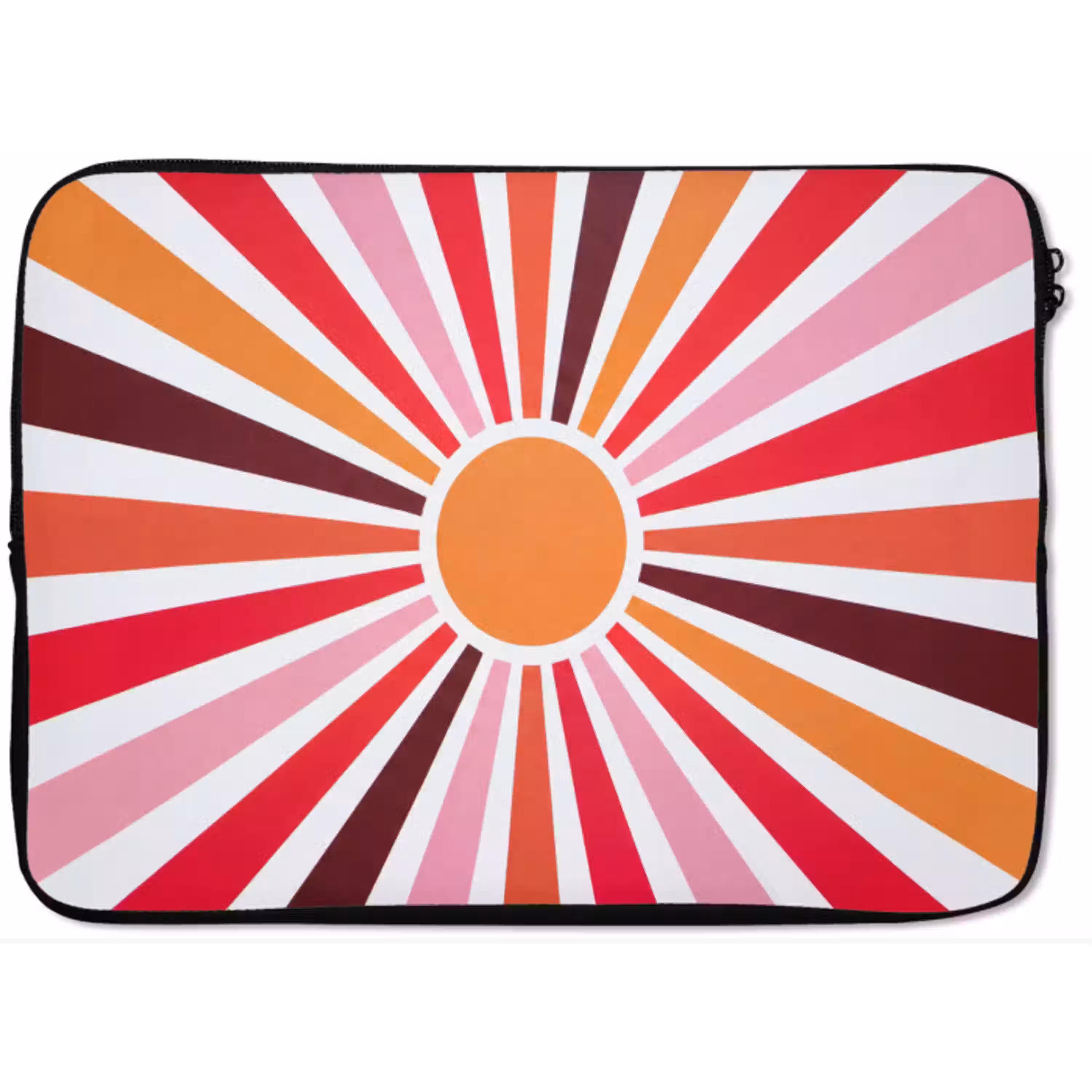 Zon - Stralen - Abstract - Kleurrijk laptophoes neopreen klein -zkaufland3dotto
