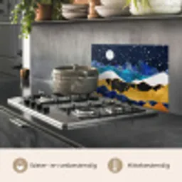 Nacht - Goud - Marmer - Abstract - Landschap - Berg keuken achterwand spatscherm klein -usp_NL