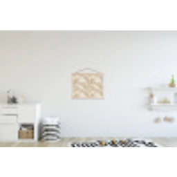 Lichtbeige - Onyx - Subtiel textielposter latten blank klein 122 -kinderkamer