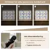 Borden - Bomen - Planten - Blauw Light Box met batterij (Wandlamp) middel 907 -USP_dimbaarNL
