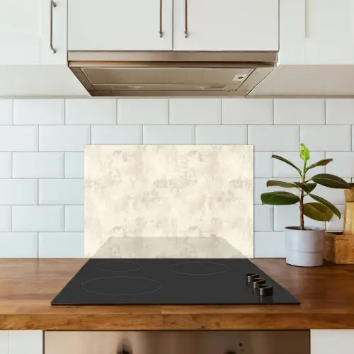 Patroon - Organisch - Beige keuken achterwand spatscherm klein 900 -sfeer2