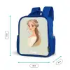 Prinses met een tiara - Groen Kinderrugzak - Blauw middel -productfoto_formaten