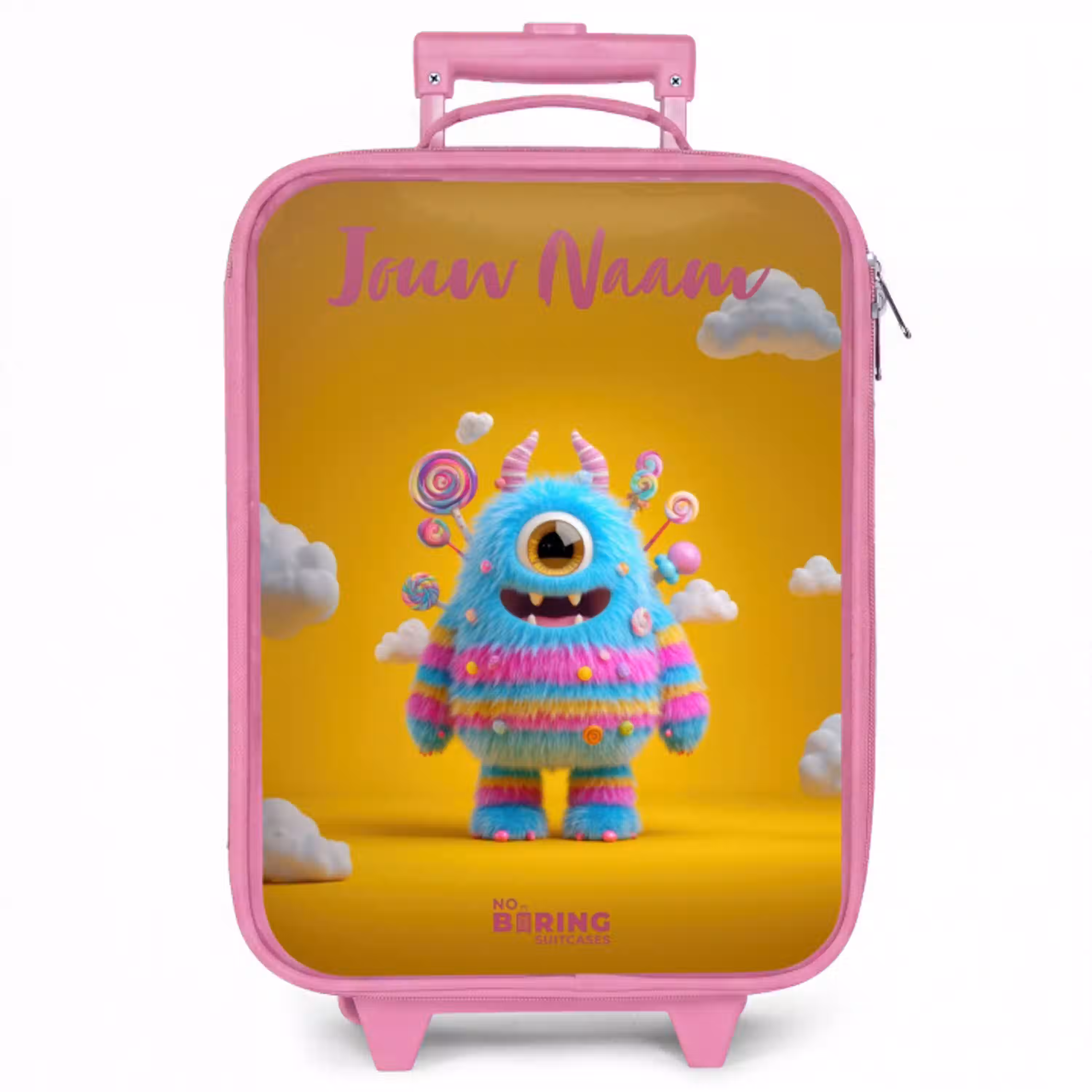 Snoep - Monster - Regenboog Kinderkoffer - Roze klein -zzz_website3d