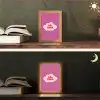 Girl power - Wolk - Roze Light Box met kabel (Tafellamp) klein -sfeer3