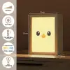 Kuiken - Vrolijk - Geel - Minimalistisch Light Box met kabel klein -USP_NL