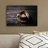 Kop - Koffie - Hout - Bonen canvas 2cm klein -sfeer3
