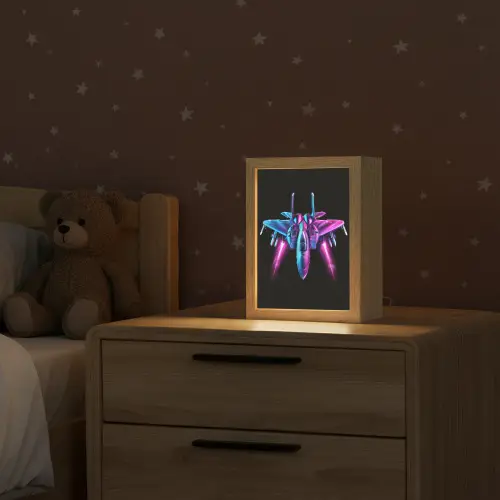 Straaljager - Blauw - Kleuren - Jongens - Zwart Light Box met kabel klein -sfeer1_kind
