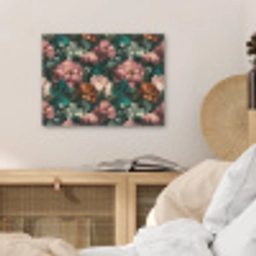 Bloemen - Schilderachtig - Patroon - Roze PET vilt klein 837 -sfeer3