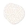 Beige - Geometrie - Patronen - Abstract Wandcirkel Organisch Forex 3mm klein 629 -3d