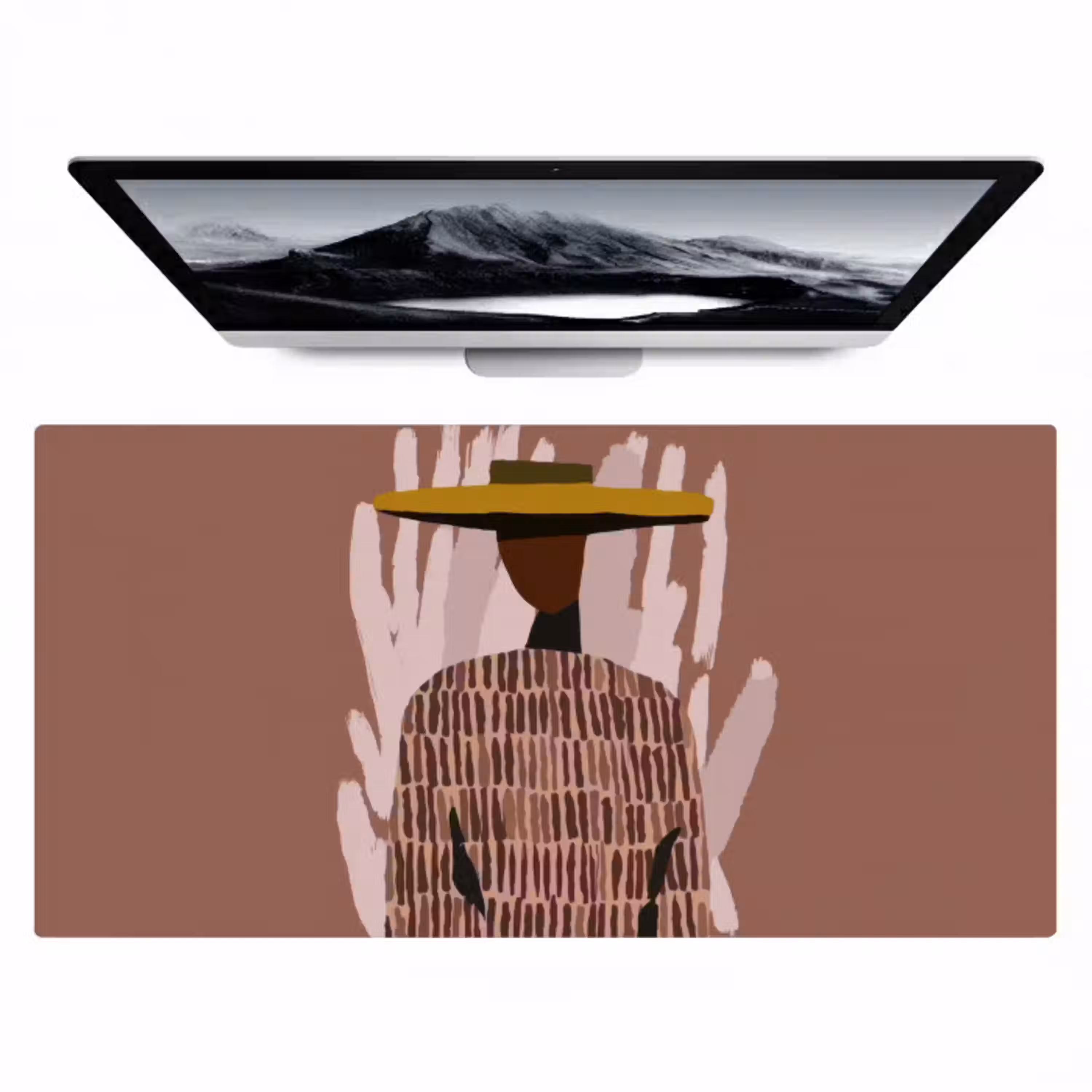 Abstract - Figuur - Illustratie - Hoed Muismat XXL klein -zzz3d