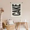Beige - Japandi - Cake - Decoratie Wandkleed katoen klein -wsfeer5_kind