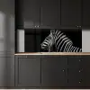 Zebra - Dier - Zwart keuken achterwand 2 middel -sfeer1